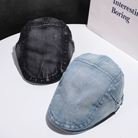 Ретро брендовая японская джинсовая кепка, шапка, модный универсальный берет, подходит для подростков, в корейском стиле