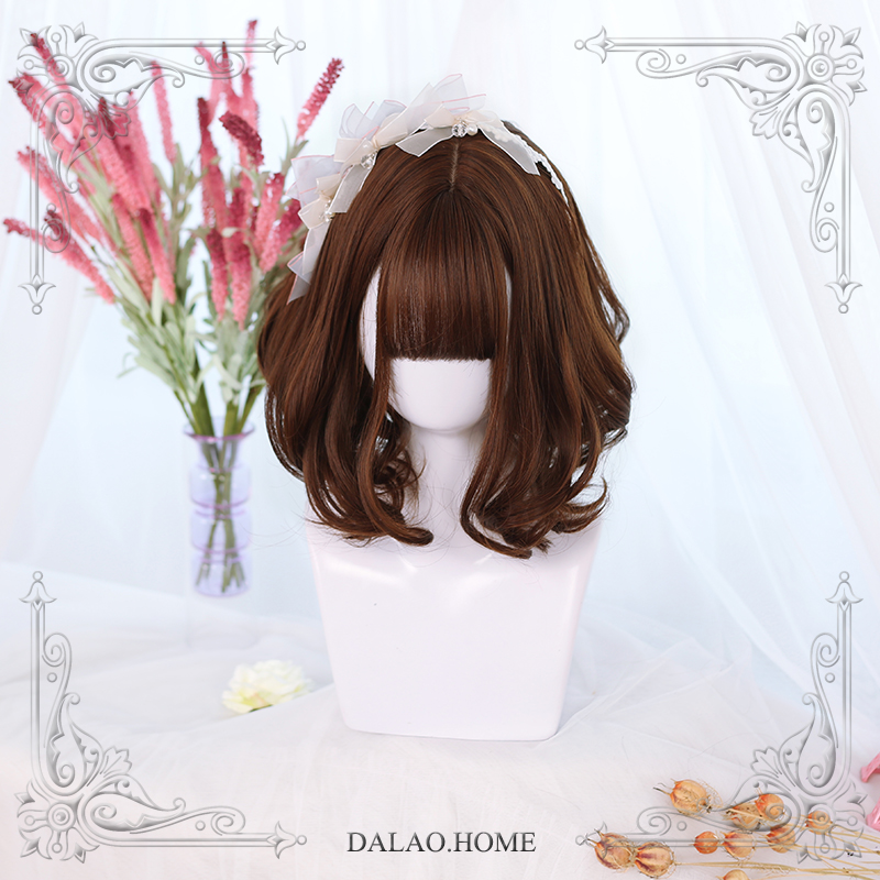 Nicole Flax Hair Delivery Net| Big brother's house | Special Offer feedback daily Soft girl Lolita Wigs 「 Nicole 」 Irregular Micro volume Short hair