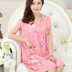 Của phụ nữ cotton lụa không tay nightdress mùa hè cotton dress set Hàn Quốc phiên bản của đồ ngủ trung niên kích thước lớn dịch vụ nhà Đêm đầm