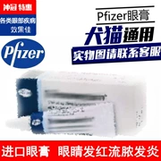 Mỹ Kem dưỡng mắt Pfizer nhập khẩu Pet Eye Cream Cat Dog Eye Eye Thuốc mỡ chống viêm kháng khuẩn 3,5g - Cat / Dog Beauty & Cleaning Supplies