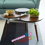 Nội thất tùy chỉnh đơn giản hiện đại gỗ rắn tròn bàn cà phê bàn ​​cà phê phòng khách tro bàn cà phê - Đồ nội thất thiết kế