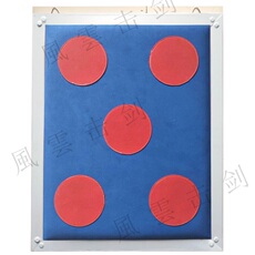 защита 彩色牛皮箭靶 击剑靶 训练剑靶 击剑剑靶 刺靶（送挂钩）抗刺破