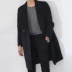 Áo khoác len nam màu be Hàn Quốc mùa thu đông thời trang thanh niên lỏng cashmere trench coat áo len dài