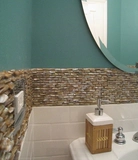 Ракушка мозаика фоновая настенная плитка культура Камень Поток водный ландшафт кирпичный крыльцо гостиная наклейки на стены туалета