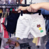 Trẻ em Hàn Quốc quần áo 2018 mùa hè mới chàng trai và cô gái quần jeans bé năm quần bé 1-5 tuổi quần thủy triều Quần jean