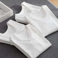 Белый комплект, детская хлопковая футболка, флуоресцентное термобелье для мальчиков, простой и элегантный дизайн
