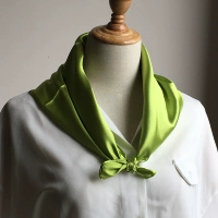 Носовой платок, универсальный шейный платок подходит для мужчин и женщин, зеленый шарф