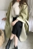 Áo khoác len nữ 2018 mới hình bóng áo len cashmere hai mặt dài phần lông cáo cổ áo Quần áo nữ Hàn Quốc - Áo Hàn Quốc