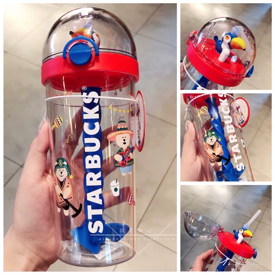 Starbucks, летний кофе лама, стекло со стеклом, 2020, с маленькими медведями