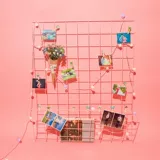 Фотостена Iron Art Grid сетка фото цветочная стена DIY Девушка Сердце фото украшение стены общежития украшение комнаты