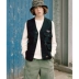 Bông Nhật Bản in ba chiều đa dụng cụ dụng cụ quân đội áo gió đường phố - Áo vest cotton áo khoác lông Áo vest cotton