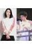 Zhang Jie với áo len dài tay áo len ngôi sao với cùng một đoạn của phụ nữ đầu vòng cổ áo len của nam giới vài đáy áo sơ mi