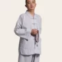 Trang phục Master Master mùa hè 褂 Ngắn 褂 Thiết lập chất lượng cao TR Cotton nam và nữ 僧人 服装 衣衣 - Trang phục dân tộc đồ bộ kiểu