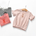 2018 quần áo trẻ em phụ nữ mới của kho báu Hàn Quốc phiên bản của sọc cotton ngắn tay T-Shirt stretch mồ hôi kho báu của phụ nữ hoang dã mùa hè áo sơ mi Áo thun