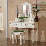 Сельский туалетный столик из натурального дерева для спальни, белая коробочка для хранения, мебель, в американском стиле