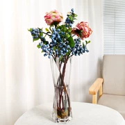 Bình thủy tinh phong phú cắm hoa cắm hoa lớn container hoa lily dụng cụ bàn đầu bình lớn phong cách châu Âu - Vase / Bồn hoa & Kệ