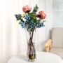 Bình thủy tinh phong phú cắm hoa cắm hoa lớn container hoa lily dụng cụ bàn đầu bình lớn phong cách châu Âu - Vase / Bồn hoa & Kệ chậu hoa