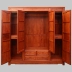 Dongyang gỗ gụ Trung Quốc tủ quần áo gỗ rắn tủ gỗ hồng sắc bốn cửa tủ quần áo bốn cửa lưu trữ tủ cổ tủ quần áo - Bộ đồ nội thất