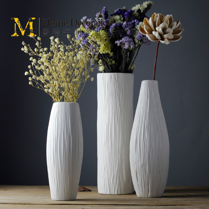 Цветочная ваза Керамогранит белый фарфор сухих цветов гипсофила ваза минима...