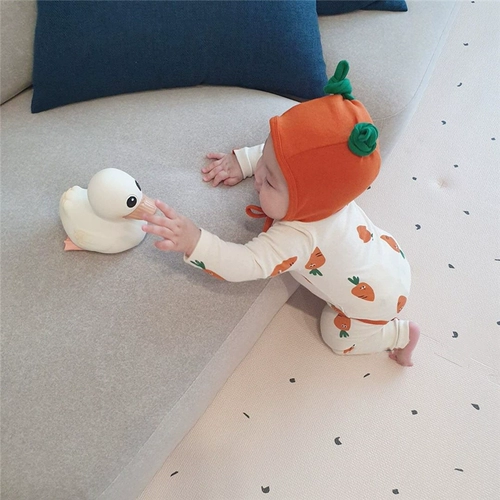 Брендовая морковная комфортная пижама, комплект, детский пуховик, 2019