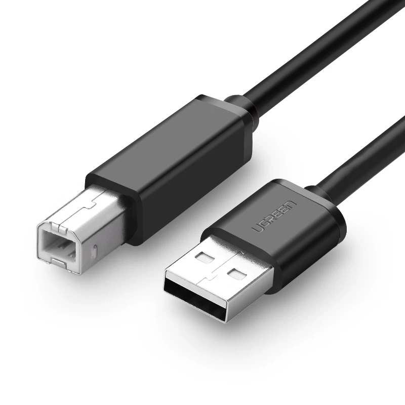 Кабель USB 2.0 Type B для принтера от UGREEN Green Union, печатная строка 10845
