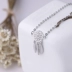 S925 sterling bạc ngọt ngào đơn giản phiên bản Nhật Bản và Hàn Quốc của những món quà nhỏ tươi vòng tay phong cách dân tộc lông mơ bắt vòng tay nữ vòng đeo tay nữ Vòng đeo tay Clasp