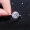 Nhẫn bạc sterling 1 cara mô phỏng nhẫn nữ kim cương nhẫn cưới zircon micro-set Nhật Bản và Hàn Quốc đơn giản hipster quà tặng cá tính