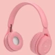 Розовые наушники, bluetooth