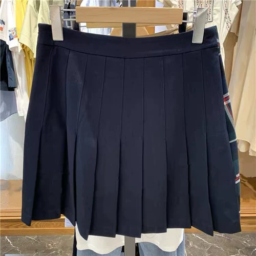 Приталенная юбка, мини-юбка, с медвежатами, 2020, высокая талия, А-силуэт