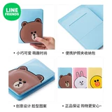 Пакет паспорта South Korea Line Line Sute Bear Bear Bear Girl Passport Card для проезда