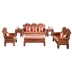 Gỗ hồng sắc nội thất gỗ rắn nhím gỗ hồng mộc Ming và Qing triều đại cổ điển sofa gỗ gụ Shuangfu phòng khách phong cách Trung Quốc kết hợp hoàn chỉnh - Bộ đồ nội thất