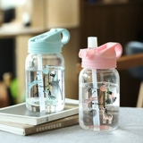 Стеклянная переносная портативная трубочка со стаканом для выхода на улицу для молодой матери