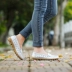 Trung niên và cũ giải trí nông miệng phẳng với vòng đầu bao gồm chân không trượt đậu Hà Lan giày thấp để giúp giày mẹ giày mùa thu giày của phụ nữ y tá giày