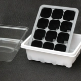 Трехлепа 12 -Square -grid Seadling Plate Изоляция, увлажняющая и легкая пропускание новая пластиковая коробка для размножения