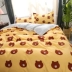 Nâu xiong ke ni thỏ giường quilt cover tờ bốn bộ Peggy phim hoạt hình dòng phim hoạt hình cô gái ký túc xá ba mảnh