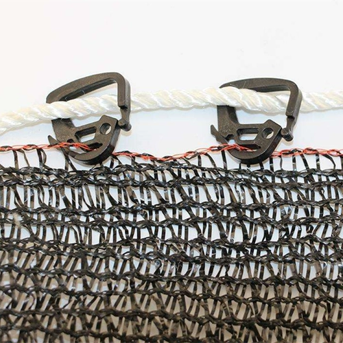 Затененная сетка зацепите теплицу за пределами системы затенения затенения с сетью черного крюка крюк