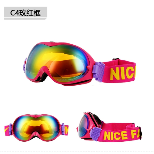 Бесплатная доставка женских горнолыжных очков для мужчин с двойными анти -ффо -профессиональными лыжными зеркальными навыками может быть установлен на Myopia 0099