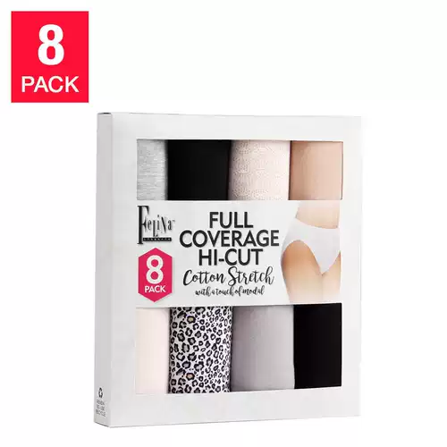 Американская подлинная покупка Felina Mss Triangle High -Hightaisted Underwear Чистый хлопок Удобный и дышащий несколько цветов 8 штук