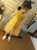 Cô gái mặc 2018 mùa hè mới trẻ em của phụ nữ váy vest dây đeo màu rắn lưới váy bánh váy váy