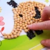 Mẫu giáo cha mẹ và con DIY creative 3d peas dán sơn trẻ em của handmade vật liệu gói hạt sơn đậu sơn