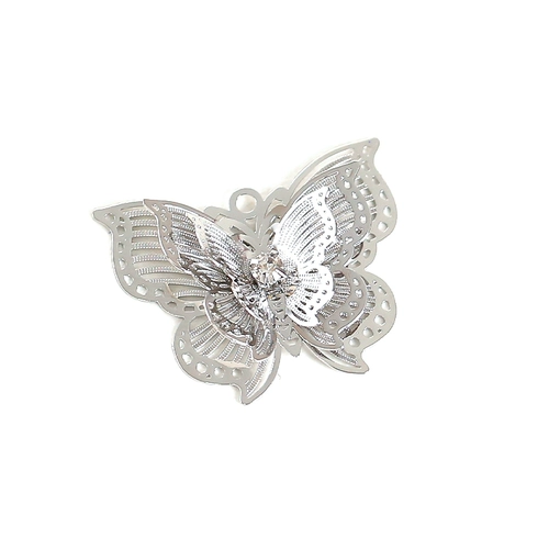 Суббочность двойной слой с буровой сказкой, выдолбленной изысканной бабочки любовные крылышки подвеска