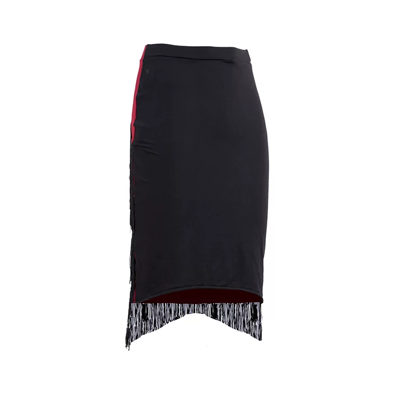 Zym8037 Lady in Red Midea Dance Latin Dance Filial Skin Skirt Zymdancestyle