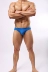 Captain Fearless Men Ice Silk Slippery Sports Bikini Quần lót nam tam giác rắn - Vòng eo thấp