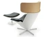 Tùy chỉnh thiết kế cổ điển ghế bành FRP hình đồ nội thất thời trang xoay đàm phán kinh doanh ghế tiếp nhận ghế