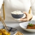 Phong cách Nhật Bản và bộ đồ ăn màu gió Nhà ăn cá tính sáng tạo cao chân chống vảy kê gốm sản phẩm mới - Đồ ăn tối