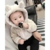 Lin Lin Children Mặc áo khoác cho bé trai Mùa đông Mặc cho bé Bear Zipper Áo sơ mi cộng với nhung cho trẻ em Áo khoác cotton cho bé Áo khoác