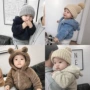 Lin Lin Children Mặc áo khoác cho bé trai Mùa đông Mặc cho bé Bear Zipper Áo sơ mi cộng với nhung cho trẻ em Áo khoác cotton cho bé áo khoác lông cho bé gái