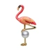 Áo choàng màu đỏ ngọc trai flamingo nữ 珐 pin áo len cao cấp - Trâm cài