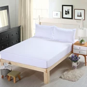 [Special] doanh nghiệp giường bedspread bảo vệ tay áo một mảnh bìa giường 1.2m1.5m1.8m tinh khiết vải trắng chống trượt 2019 - Trang bị Covers