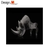 Design.M thiết kế ban đầu đồ nội thất tê giác ghế tê giác ghế sợi thủy tinh hình dạng động vật ngồi có thể ngả
